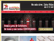 Tablet Screenshot of extintores-america.com